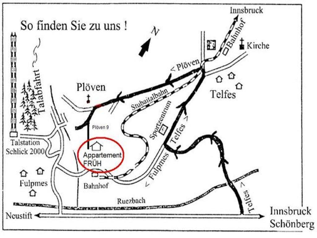 Haus Frueh Apartment Telfes im Stubai Ruang foto